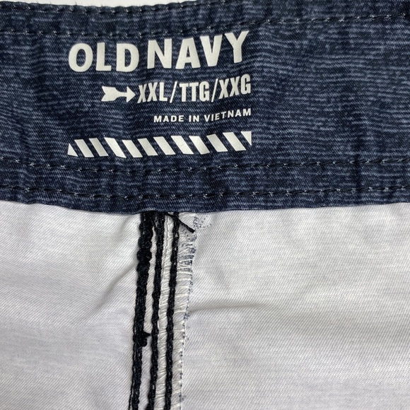 Old Navy Mens Heathered Charcoal Cargo Swim Shorts XXL Quick-Dry Polyester - Picture 5 of 6